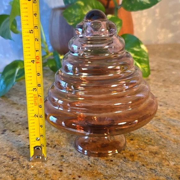 Bombay luster orchid vase art glass - Picture 5 of 6